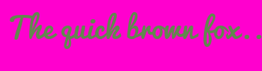 Image with Font Color 62874E and Background Color FF00CE